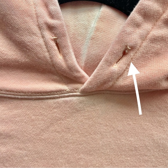 Custom Upcycled Mushroom Hoodie Reworked cropped sweatshirt Medium Pink - Picture 5 of 9